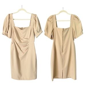 Karl Lagerfeld Women’s Dress Size 6 Tan/Biege Minimalist Office Event Business